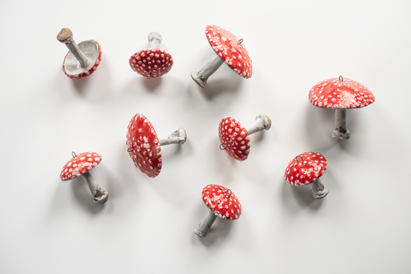 Amanita Mushroom Ornaments