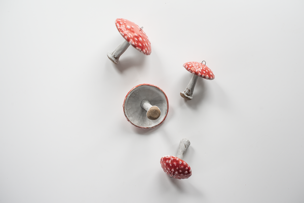 Amanita Mushroom Ornaments