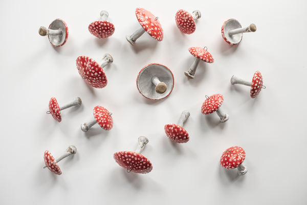 Amanita Mushroom Ornaments