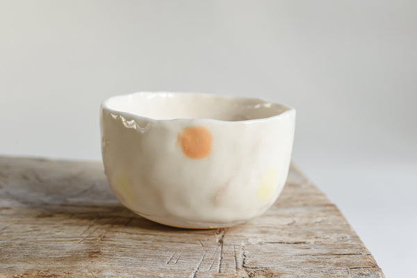 Porcelain Sunshine Tapas Bowl/ Salt Cellar