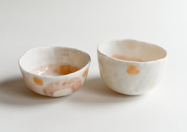 Porcelain Sunshine Tapas Bowl/Salt Cellar