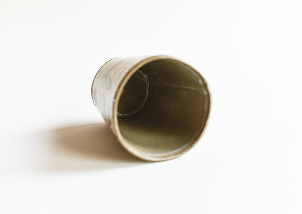 Stoneware Flowers Tumbler - Medium Size