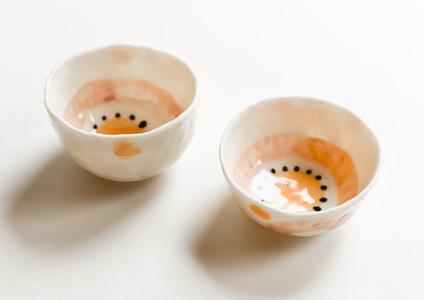 Porcelain Sunshine Tapas Bowl/Salt Cellar