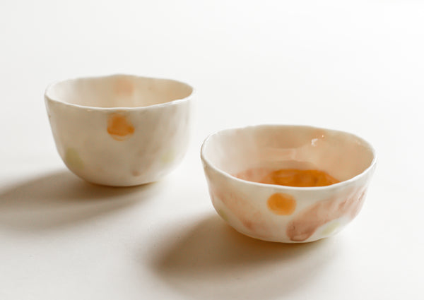 Porcelain Sunshine Tapas Bowl/ Salt Cellar