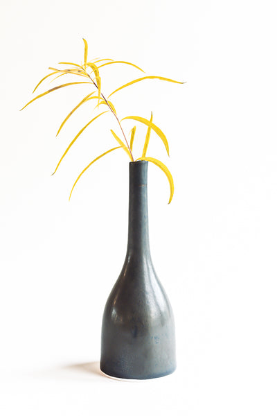 Espresso Black Porcelain Bottle - Medium Size