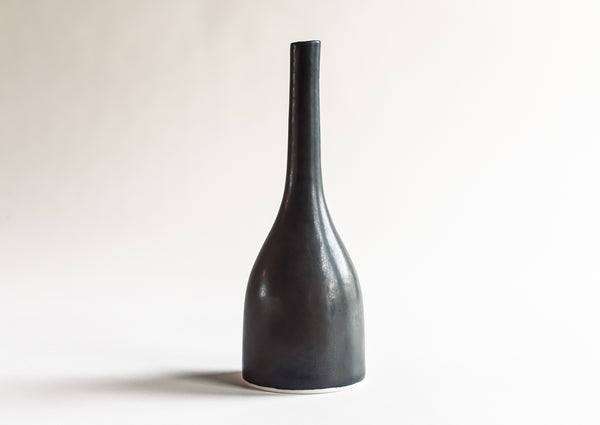 Espresso Black Porcelain Bottle - Medium Size