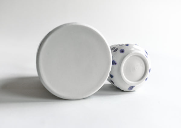 Spotted Porcelain Carafe and Cup Set