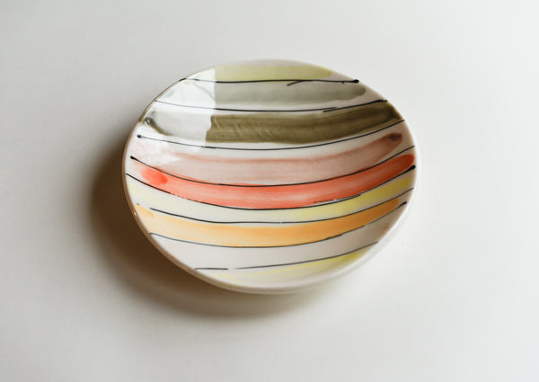 Porcelain Striped Bowl
