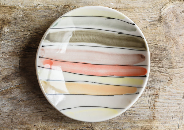 Porcelain Striped Bowl