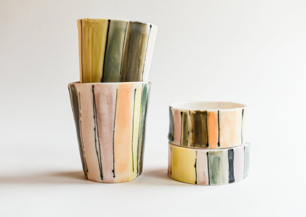 Porcelain Stripes Dish