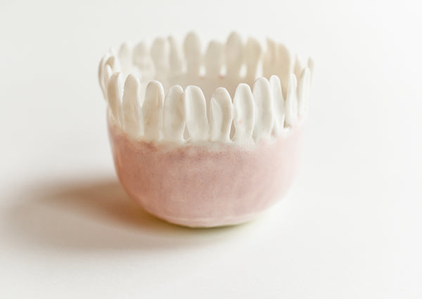 Porcelain Pink Petal Pot