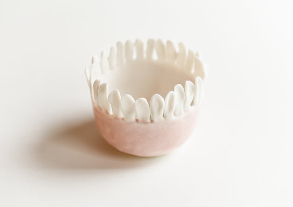 Porcelain Pink Petal Pot