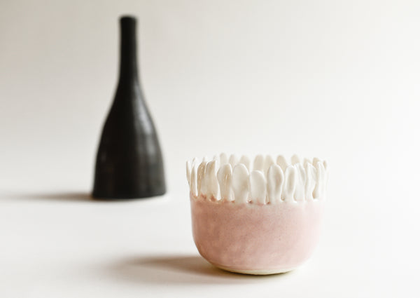 Porcelain Pink Petal Pot