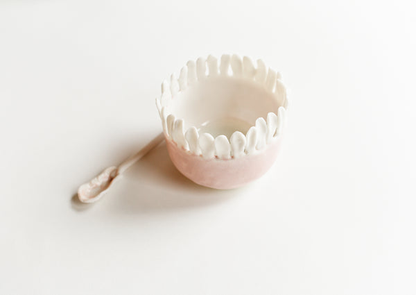 Porcelain Pink Petal Pot